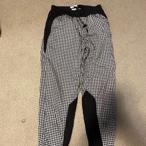 Urban Outfitters black and white windbreaker pants